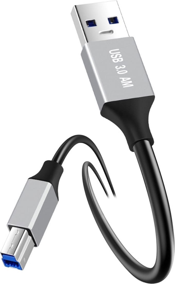 USB 3.0 naar USB-B - Printer kabel adapter - 2 meter - zwart