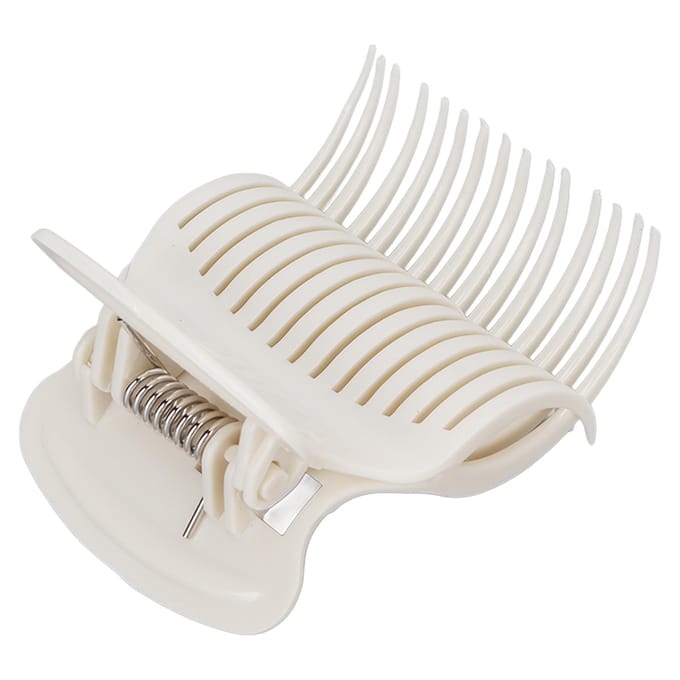 12 stuks vervangende krultangklemmen voor hete rollers, voor het stylen van haar in secties, wit white