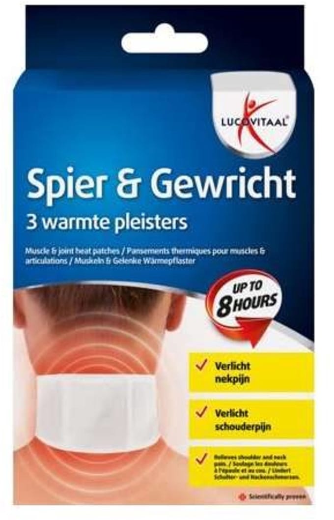 Lucovitaal Spier en gewricht warmte pleisters 8 Stuks