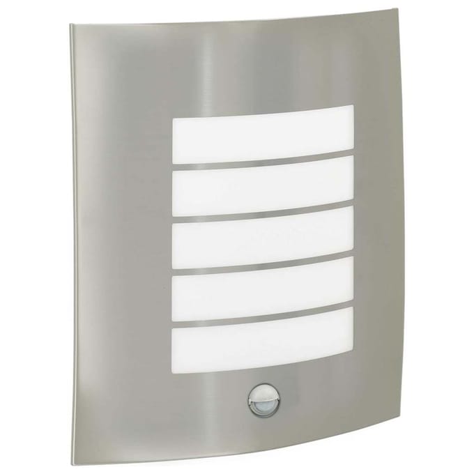 vidaXL Buiten Wandlamp zilver 23,5 x 9 x 26 cm