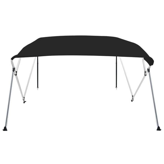 Vidaxl Biminitent voor Boot, 4 Bogen, Zwart, 243X180X137 Cm