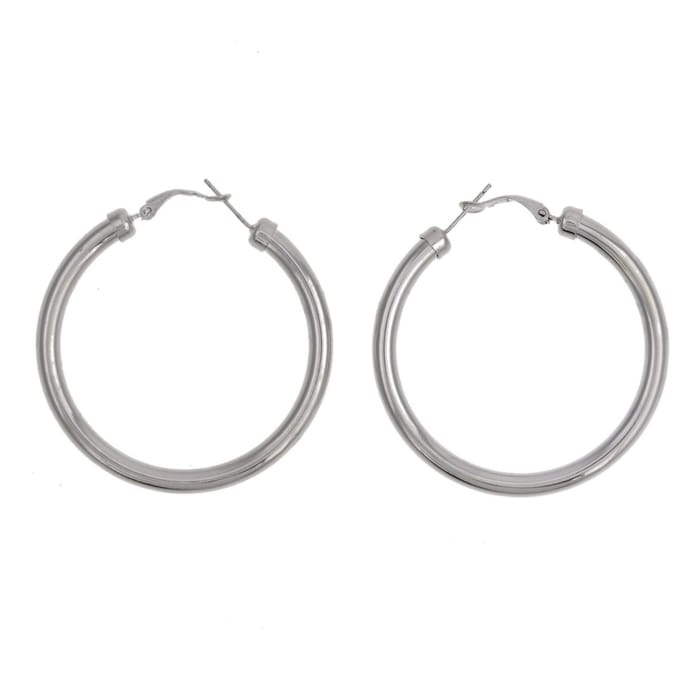 Behave - Oorringen - Zilver Kleur - 5cm