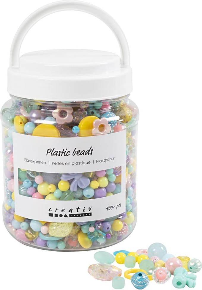 Creativ Company Plastic Kralen Diverse Kleuren 700ml