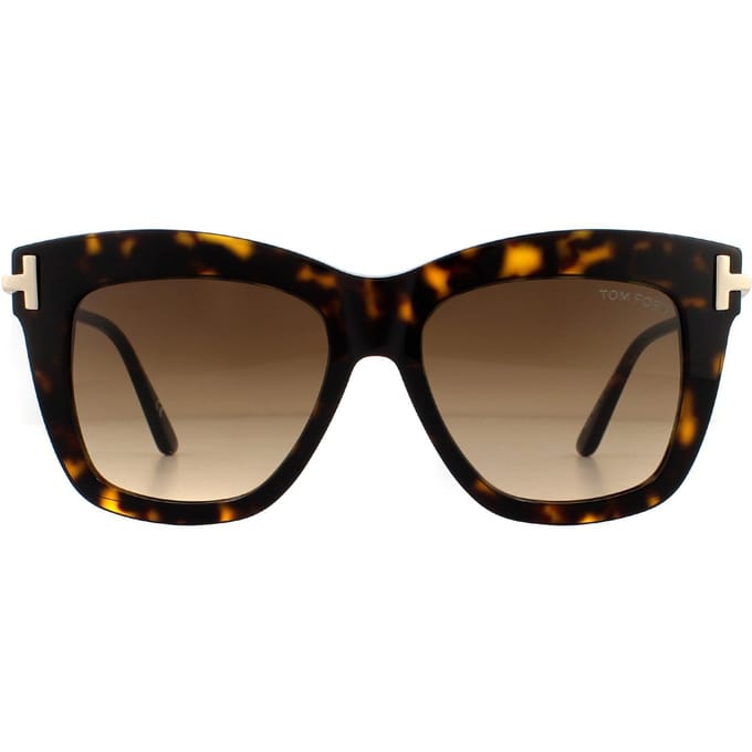 Tom Ford zonnebril Dasha FT0822 52F Dark Havana Brown Gradiënt