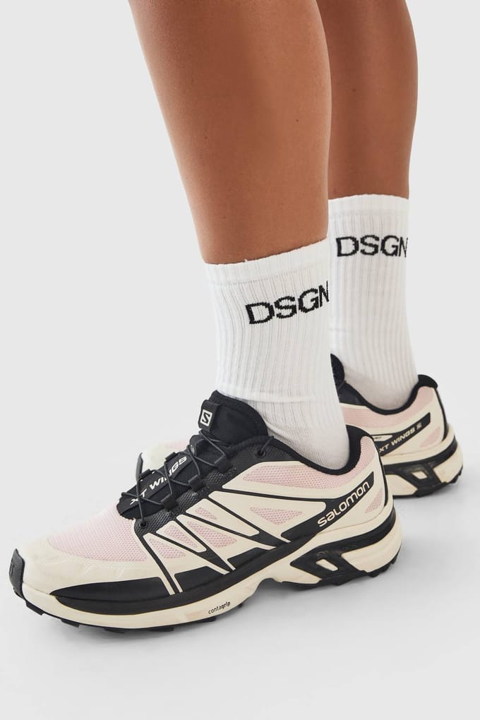 Dames Dsgn Studio 3-pack Sportsokken | Wit