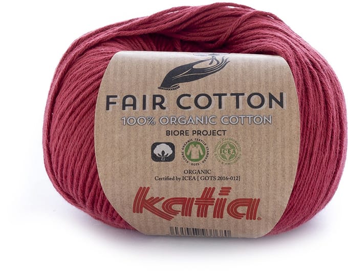 Katia Fair Cotton - 27 bordeauxrood - Biologisch Katoengaren