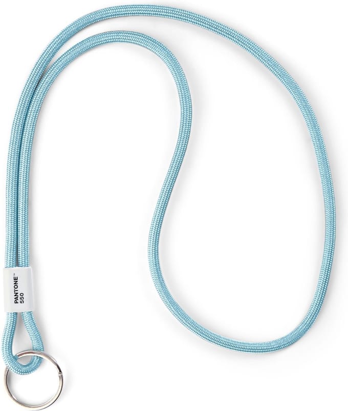 Pantone Keycord - Sleutelhanger Groot - Licht Blauw - by Copenhagen Design