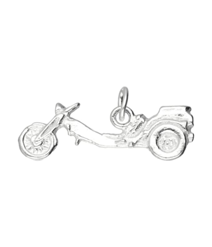 Zilveren Trike motor vlak kettinghanger