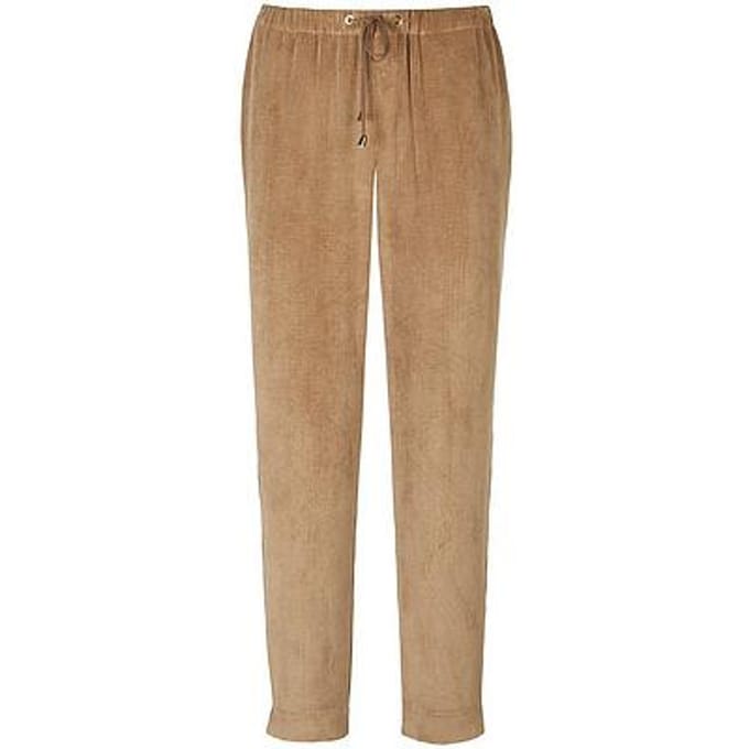 Broek in jogg-pant-stijl pasvorm Barbara Van Peter Hahn bruin