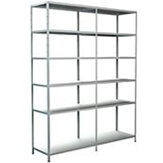 Legborden zonder grendels, H 2300 x B 1800 x D 500, wit