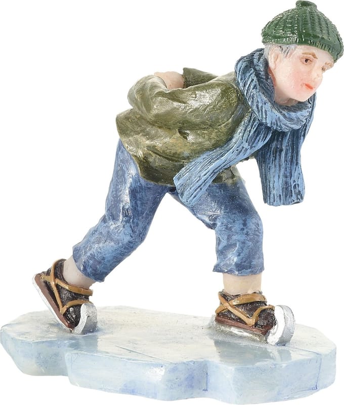Luville - Hendrik on ice skates - Kersthuisjes & Kerstdorpen