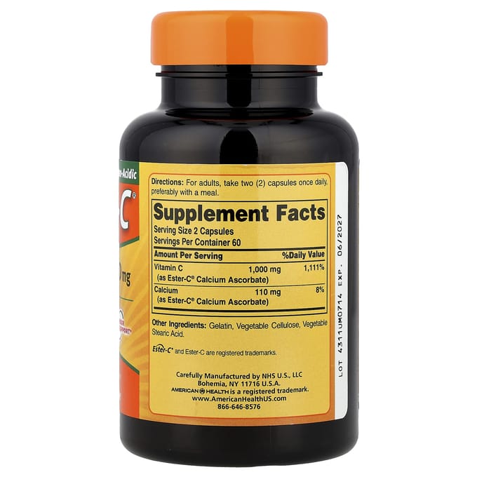 Ester-C, 500 Mg, 120 Capsules