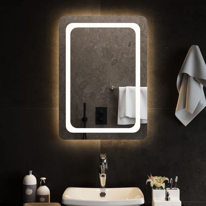 vidaXL - Badkamerspiegel - LED - 50x70 - cm