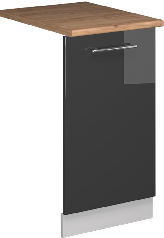 Vicco Fame-Line Vaatwasserfrontpaneel – 45 cm, WB Eik Antraciet Hoogglans