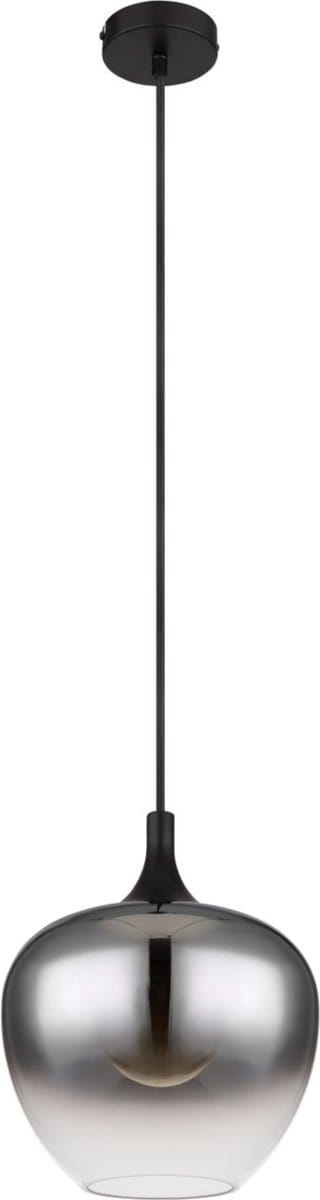 Globo - hanglamp - MAXY - zwart - glas - Ø 24cm - E27 - 15548H