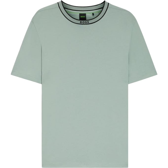 Boss Heren Crew Neck Regular T-shirt (Groen)