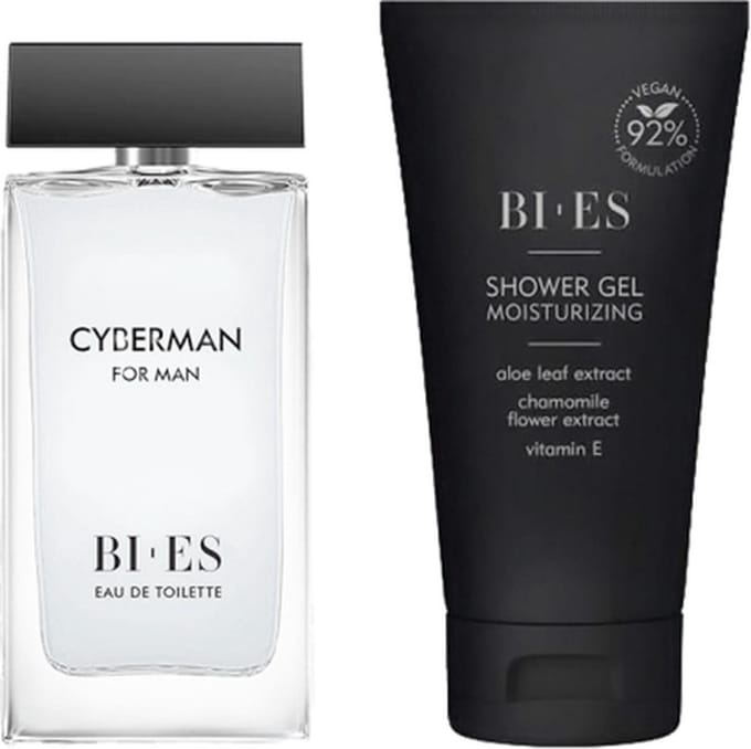 Bi-Es Cyberman Voor Mannen Cadeau Set EDT 90ml en Douche Gel 150ml