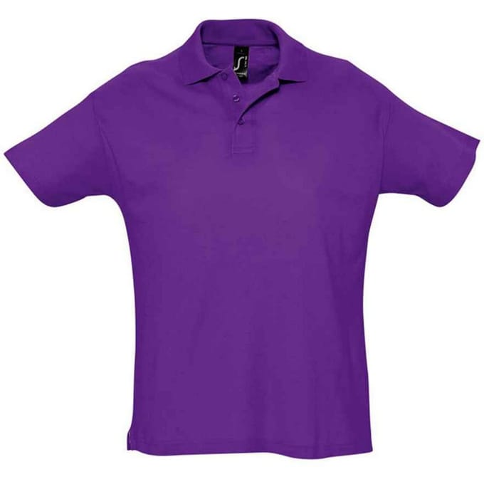 SOLS Heren Zomer II Poloshirt (Donkerpaars)