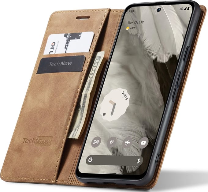 Hoesje geschikt voor Google Pixel 8 - Book Case Leer Slimline Bruin