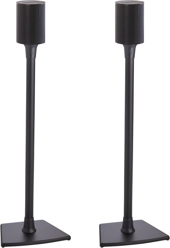 Sanus WSSE12 stand - fixed - for speakers - black - Max 2.2 kg - recommended for