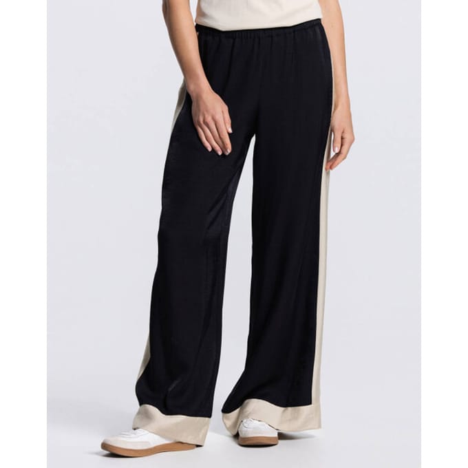 Jansen Amsterdam Olene Broek Cb 422 Color Block Elastic Waist Broeken Dames - Multi - Maat 38