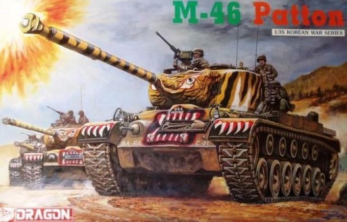 Dragon Modelbouwpakket Militaire voertuigen - 6805 M-46 Patton Tank Plastic - 1:35 - Modelbouw