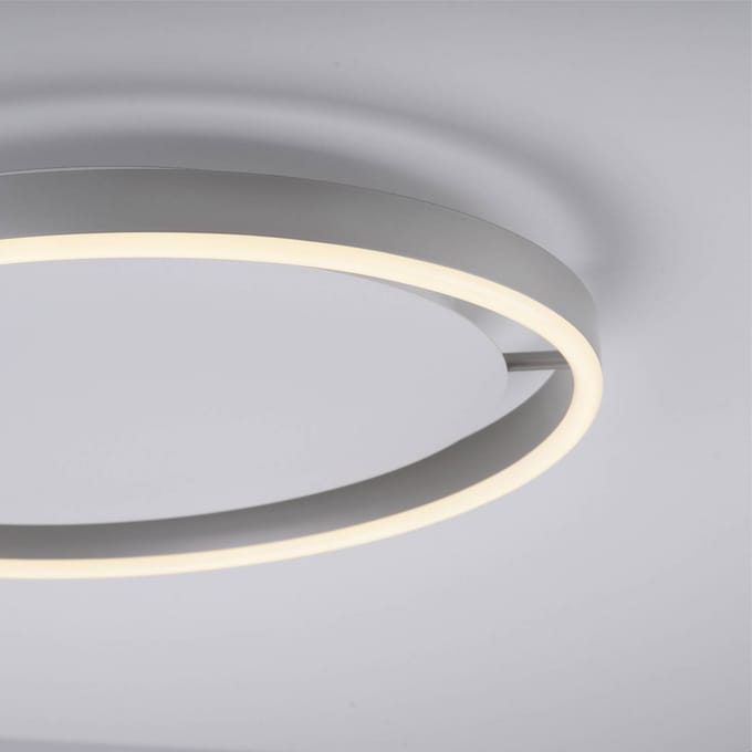 JUST LIGHT. GmbH LED plafondlamp Ritus, Ø 39,3 cm, aluminium, dimbaar