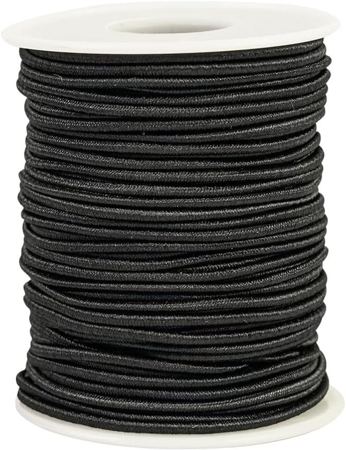 Rubberen touw 2 mm x 30 m - Weerbestendig elastisch spankoord voor knutselen en kamperen