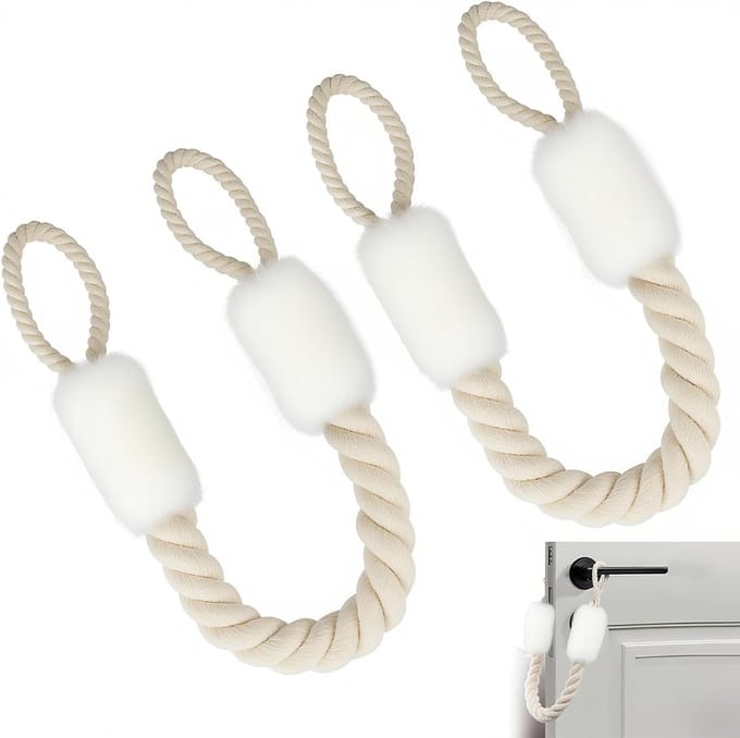 Solidchoice - 2 Stuks Deurkoord Klemmen voor Veilige Deur Bescherming