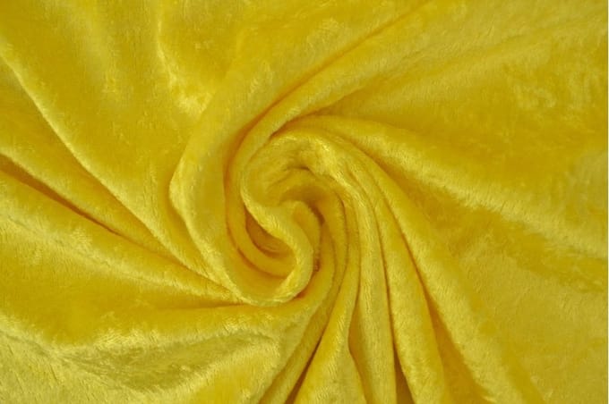 40 meter velours de panne - Geel - Crushed velvet - 150cm breed