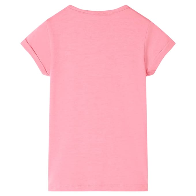 vidaXL Kindershirt 128 felroze