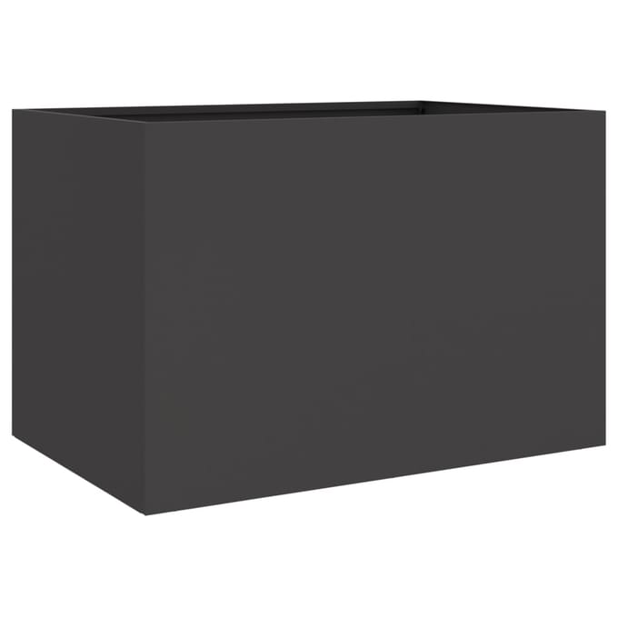 vidaXL - Plantenbak - 62x47x46 - cm - staal - zwart
