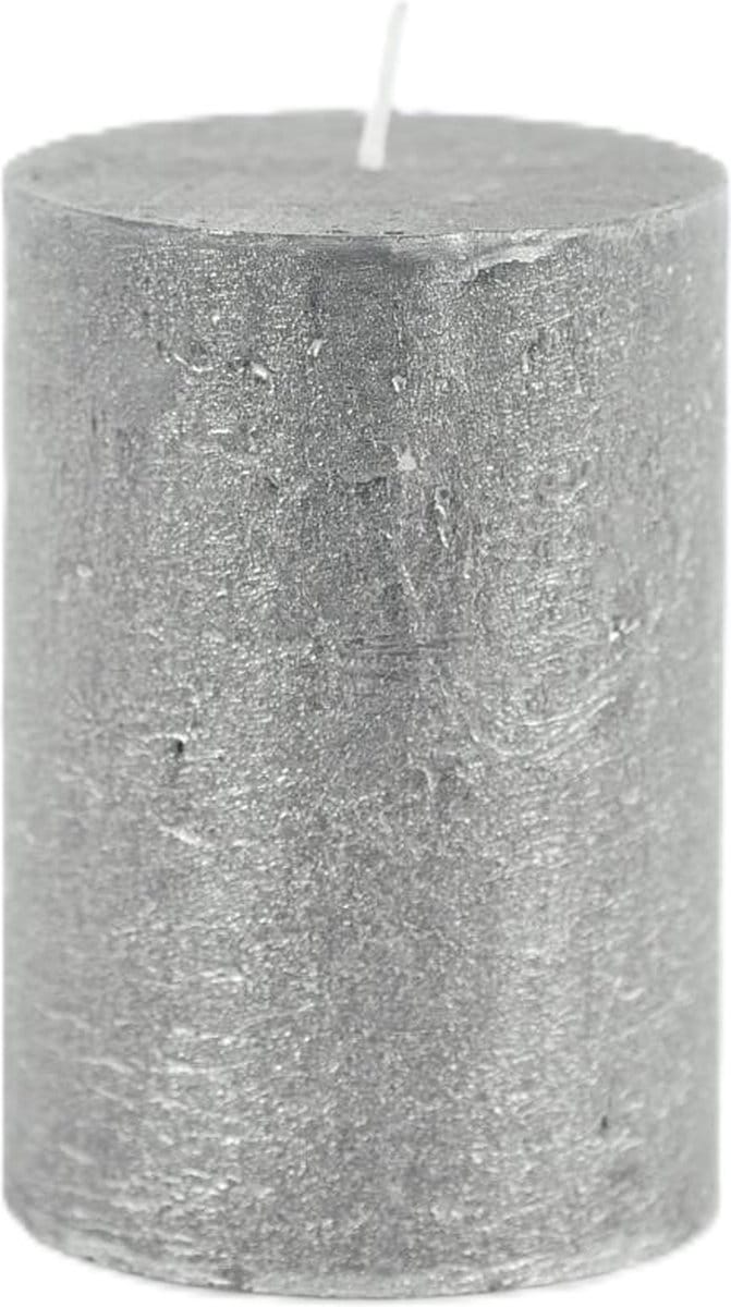 Rasteli Luz Your Senses Stomp Kaars Zwart-Black Silver D 7 cm H 10 cm Per 2 Stuks