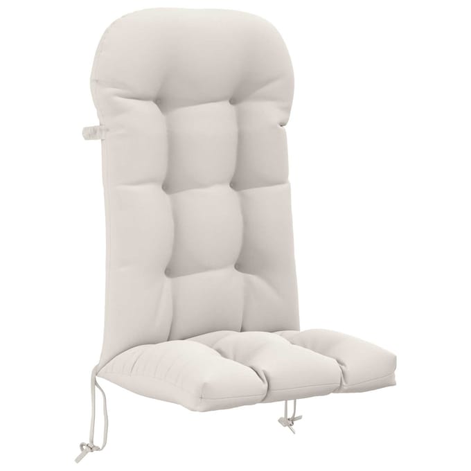 vidaXL - Zon - Ligzitzak - Kussen - PUTTEN - 100% - Polyester - Wit - 48 - x - 112 - x - 10 - cm