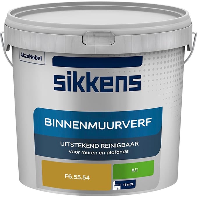 Sikkens - Binnenmuurverf Mat - F6.55.54 - Mengverf - 5 L