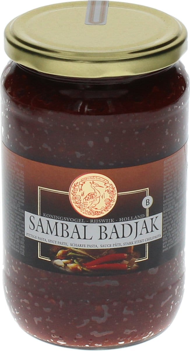 Koningsvogel Sambal badjak - Pot 750 gram