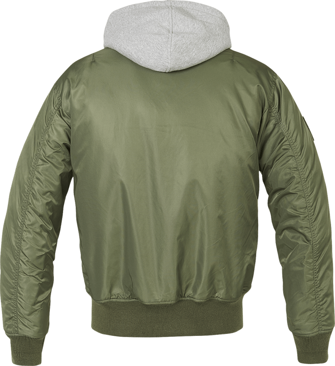 Brandit - Rockabilly Bomberjack - MA1 Sweathood - S tot XXL - voor Mannen - olijf