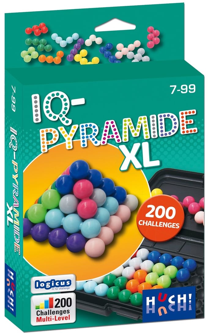 Huch IQ Pyramide XL - Breinbreker met 200 opdrachten in 2D en 3D