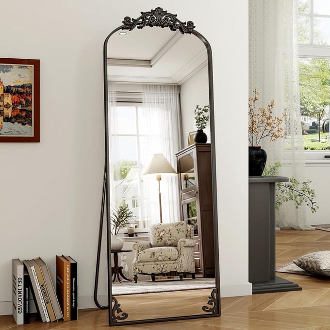 CRLYN® Passpiegel Staand - Slaapkamer Spiegel - Wandspiegel