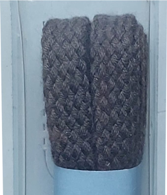 Gala Veter - Grijs - Plat - Lengte 90 cm - Breedte 7 mm - Schoenveter