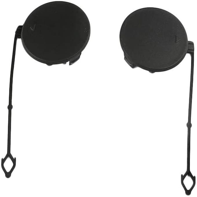 Paire de couvercles de crochet de remorquage pour pare-choc avant, pour BMW X5 E70 2007 2008 2009 2010 black