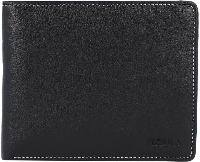 Picard Diego Portemonnee Leer 11 cm - Jongens - Horizontaal - schwarz