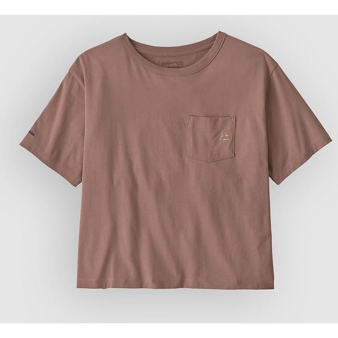Patagonia Fitz Roy Massif Easy Cut Pocket T-Shirt roze