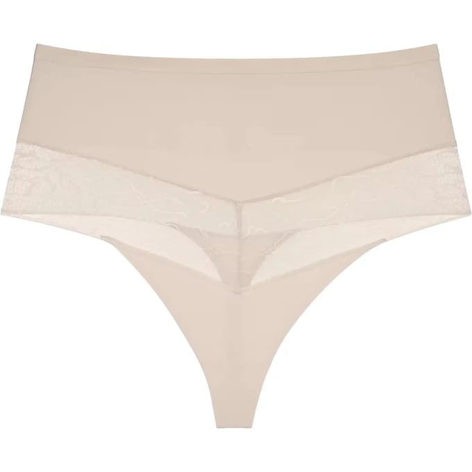 Triumph Comfort Contour Highwaist String Dames Onderbroek - BEIGE