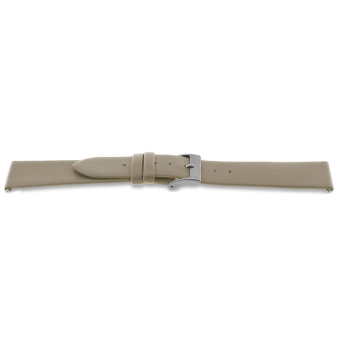 Horlogeband E855 Beige wol Leder 16x14mm