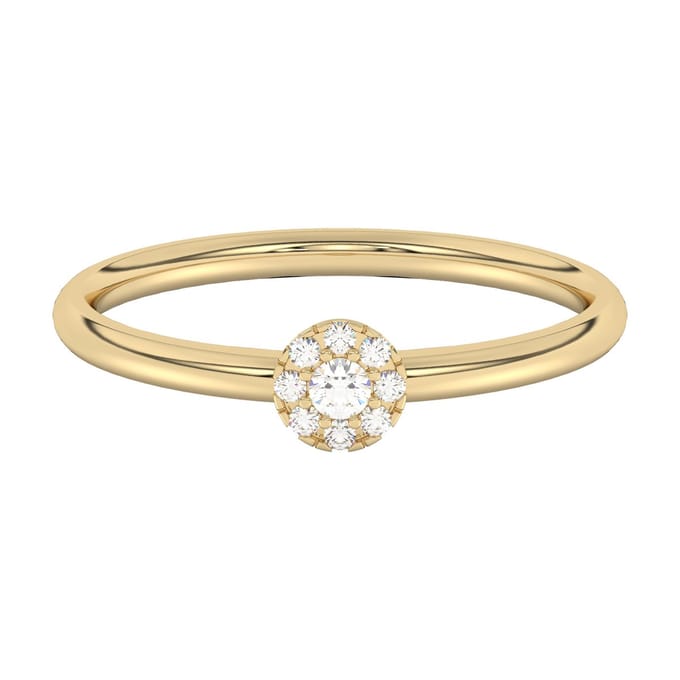 Diam Addict Ring 585 Gelbgold mit im Labor gezüchteten Diamanten