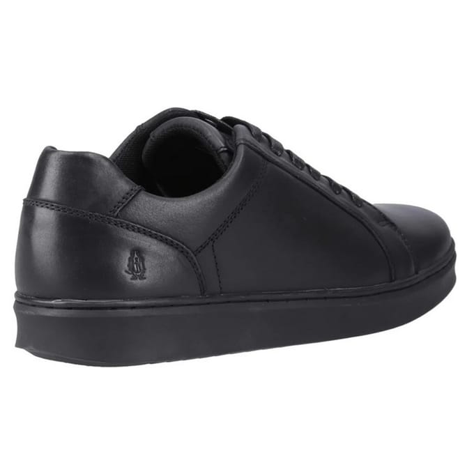 Hush Puppies Heren Madden Leren Sneakers (Zwart)