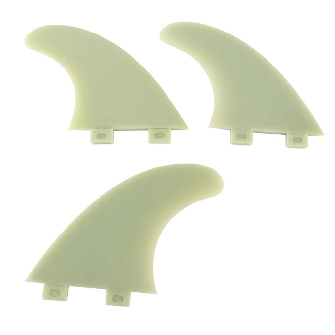 3 stuks Surfplank Staartvin Lichtgewicht Surf SUP Vinnen Set voor Longboard Surfplank Staart beige