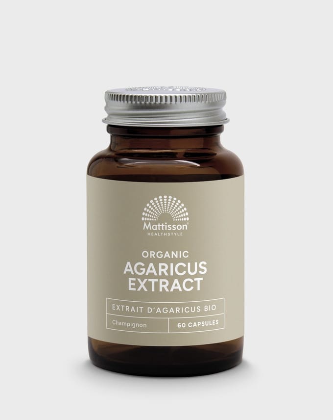 Mattisson - Biologische Agaricus 400mg - Agaricus Bisporus Voedingssupplement - 60 Capsules