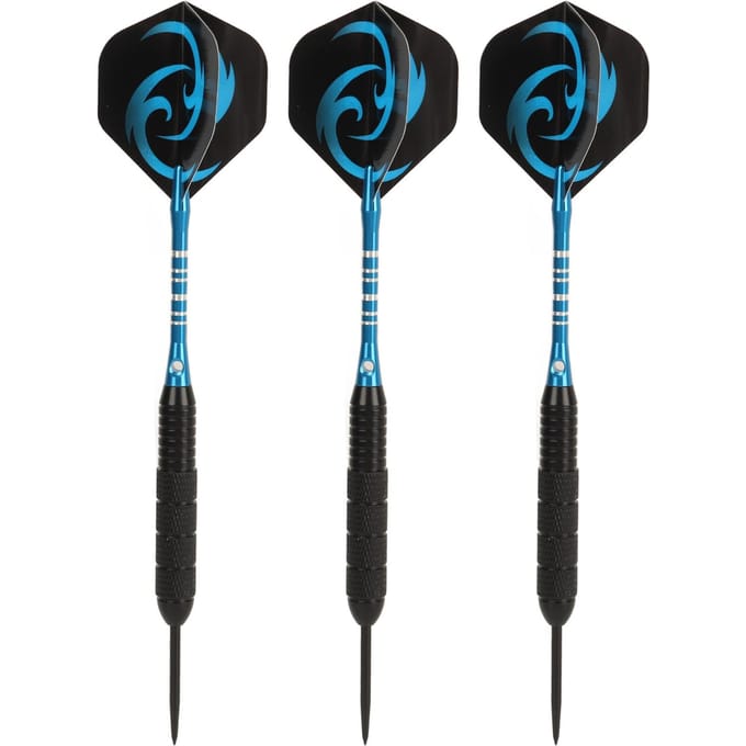 Stalen Punt Darts Set Punt Metalen Punt Anti-Slip Lichtgewicht Flight Professionele Darts voor Dartbord Thuisbar blauw